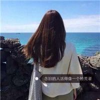 长发女生背影带字头像