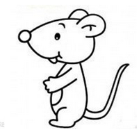 超萌可爱小老鼠简笔画头像 萌萌的老鼠卡通头像可爱萌图片