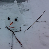 唯美雪人图片头像