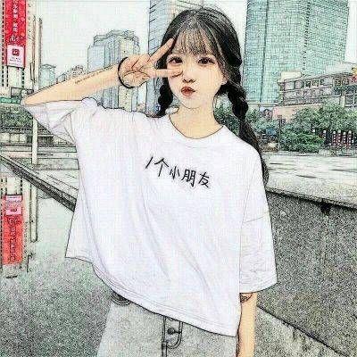 彩绘气质插画女生头像