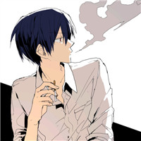 男生抽烟头像卡通