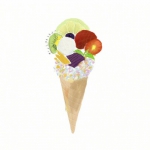 卡通冰淇淋头像 高清手绘的冰淇淋图片头像